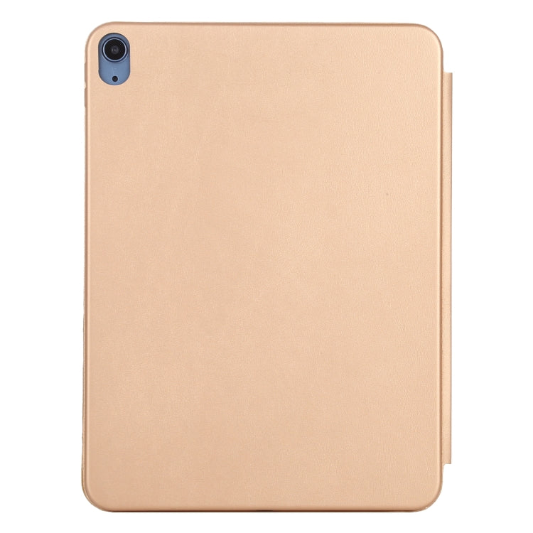3-fold Horizontal Flip Smart Leather Case with Sleep / Wake-up Function & Holder For iPad Air 4/5 (Gold) - iPad Air (2022) / (2020) 10.9 Cases by buy2fix | Online Shopping UK | buy2fix