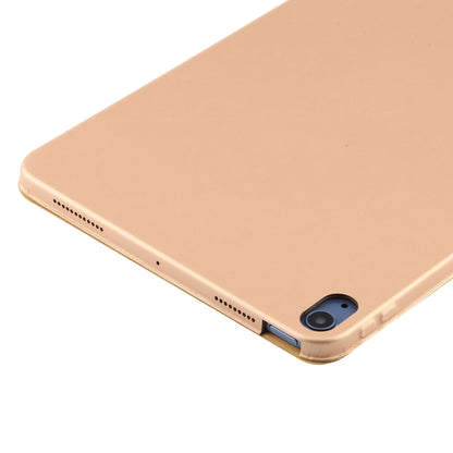 3-fold Horizontal Flip Smart Leather Case with Sleep / Wake-up Function & Holder For iPad Air 4/5 (Gold) - iPad Air (2022) / (2020) 10.9 Cases by buy2fix | Online Shopping UK | buy2fix