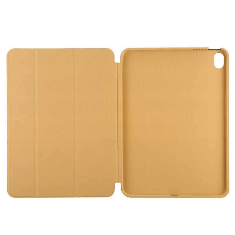 3-fold Horizontal Flip Smart Leather Case with Sleep / Wake-up Function & Holder For iPad Air 4/5 (Light Brown) - iPad Air (2022) / (2020) 10.9 Cases by buy2fix | Online Shopping UK | buy2fix