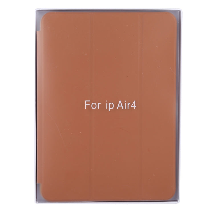 3-fold Horizontal Flip Smart Leather Case with Sleep / Wake-up Function & Holder For iPad Air 4/5 (Light Brown) - iPad Air (2022) / (2020) 10.9 Cases by buy2fix | Online Shopping UK | buy2fix