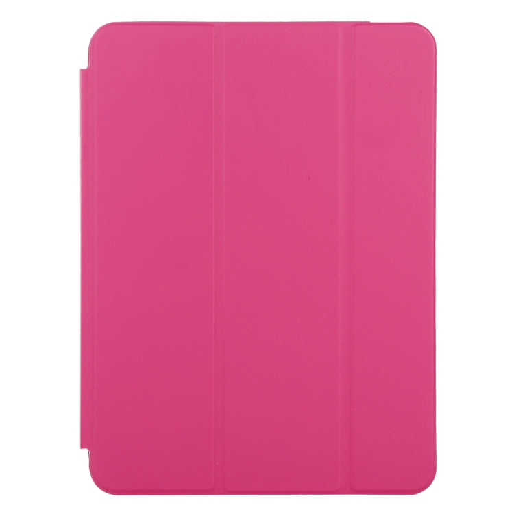 3-fold Horizontal Flip Smart Leather Case with Sleep / Wake-up Function & Holder For iPad Air 4/5 (Rose Red) - iPad Air (2022) / (2020) 10.9 Cases by buy2fix | Online Shopping UK | buy2fix