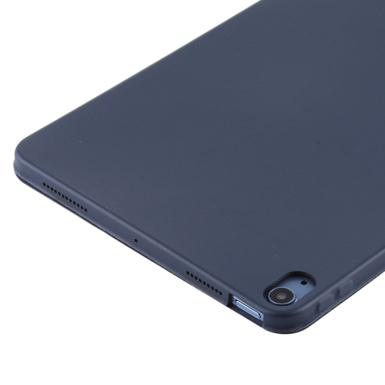 3-fold Horizontal Flip Smart Leather Case with Sleep / Wake-up Function & Holder For iPad Air 4/5 (Dark Blue) - iPad Air (2022) / (2020) 10.9 Cases by buy2fix | Online Shopping UK | buy2fix