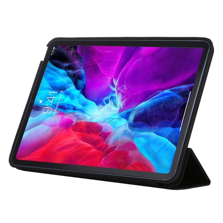 3-fold Horizontal Flip Smart Leather Case with Sleep / Wake-up Function & Holder For iPad Air 4/5(Black) - iPad Air (2022) / (2020) 10.9 Cases by buy2fix | Online Shopping UK | buy2fix