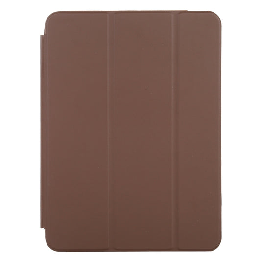 3-fold Horizontal Flip Smart Leather Case with Sleep / Wake-up Function & Holder For iPad Air 4/5 (Brown) - iPad Air (2022) / (2020) 10.9 Cases by buy2fix | Online Shopping UK | buy2fix