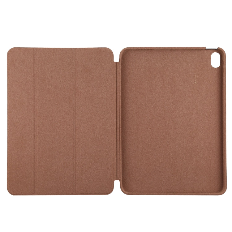 3-fold Horizontal Flip Smart Leather Case with Sleep / Wake-up Function & Holder For iPad Air 4/5 (Brown) - iPad Air (2022) / (2020) 10.9 Cases by buy2fix | Online Shopping UK | buy2fix