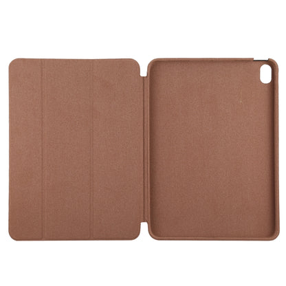 3-fold Horizontal Flip Smart Leather Case with Sleep / Wake-up Function & Holder For iPad Air 4/5 (Brown) - iPad Air (2022) / (2020) 10.9 Cases by buy2fix | Online Shopping UK | buy2fix