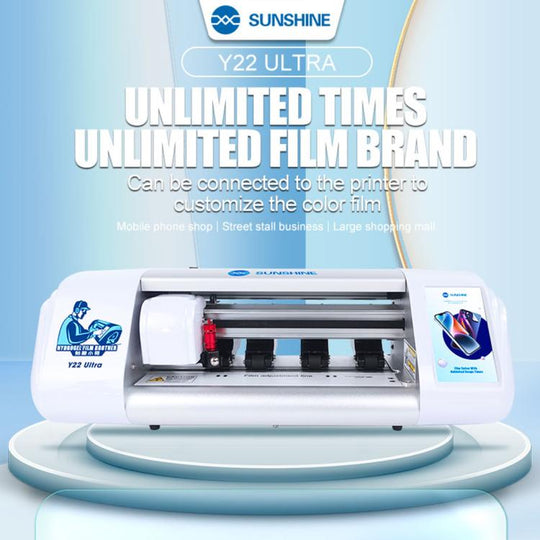 SUNSHINE Y22 Ultra Unlimited Hydrogel Phone Screen Protector Film Cutting Machine, Plug:UK Plug