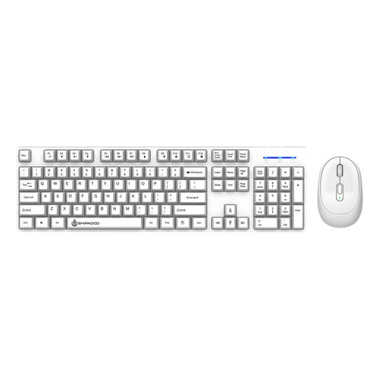 SHIPADOO W1060 2.4G 1600 DPI Wireless Keyboard Mouse Set(White)