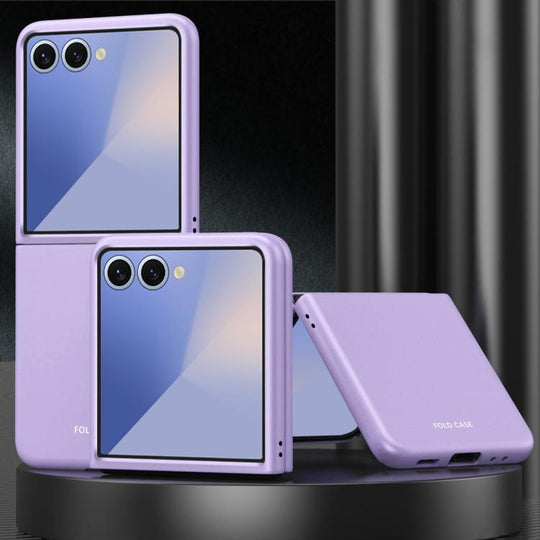 For Galaxy Z Flip8 5G Skin Feel Electroplating PC Shockproof Phone Case(Purple)