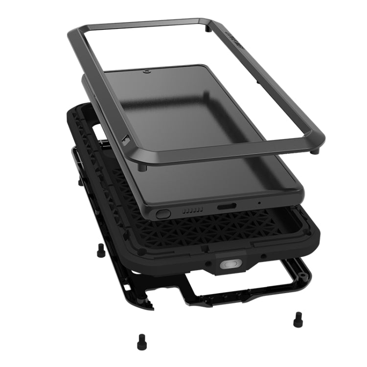 For Samsung Galaxy Note 20 LOVE MEI Metal Shockproof Waterproof Dustproof Protective Case without Glass(White) by LOVE MEI