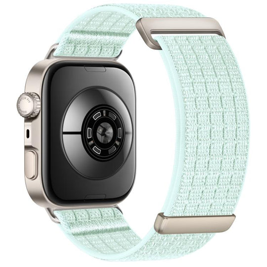 For Huawei Watch Fit 5 / Fit 5 Pro / Fit 4 xDfind Two Section Nylon Breathable Hook And Loop Fastener Watch Band(Mint Green)