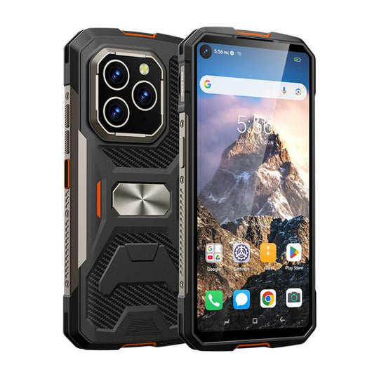 UNIWA F915 Rugged Phone, 4GB+64GB,  6.28 inch Android 160 Unisoc T310 Quad Core, Network: 4G, NFC, Plug:EU Plug(Black Orange)
