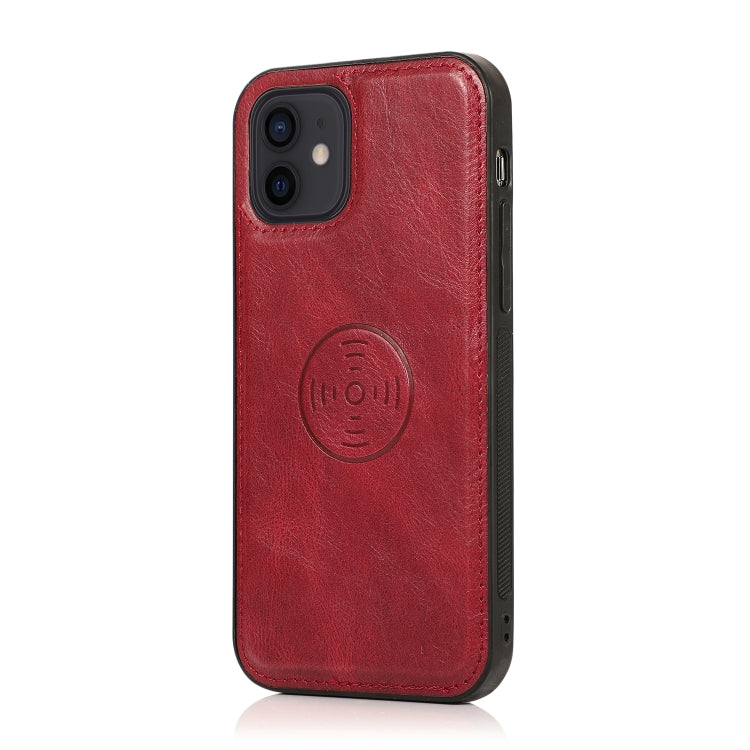 For iPhone 12 mini Multiple Card Slots Detachable Magnetic Horizontal Flip Leather Case with Card Slots & Holder & Wallet (Red) - iPhone 12 mini Cases by buy2fix | Online Shopping UK | buy2fix