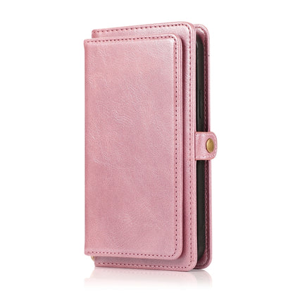 For iPhone 12 mini Multiple Card Slots Detachable Magnetic Horizontal Flip Leather Case with Card Slots & Holder & Wallet (Rose Gold) - iPhone 12 mini Cases by buy2fix | Online Shopping UK | buy2fix