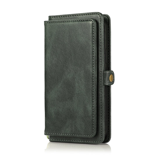 For iPhone 12 mini Multiple Card Slots Detachable Magnetic Horizontal Flip Leather Case with Card Slots & Holder & Wallet (Dark Green) - iPhone 12 mini Cases by buy2fix | Online Shopping UK | buy2fix