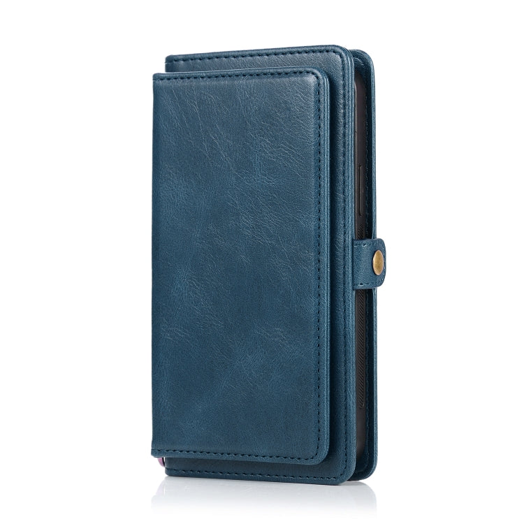 For iPhone 12 mini Multiple Card Slots Detachable Magnetic Horizontal Flip Leather Case with Card Slots & Holder & Wallet (Navy Blue) - iPhone 12 mini Cases by buy2fix | Online Shopping UK | buy2fix