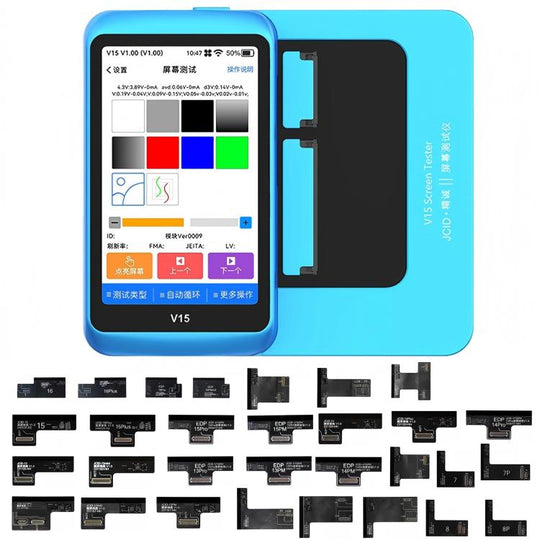 JCID V15PM Professional LCD Touch Screen Tester with 7-16 Pro Max Test Flex Cable