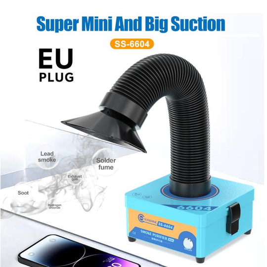 SUNSHINE SS-6604 Portable Mini Multiple Purification Desktop-Type Smoke Purifier, Plug:EU Plug