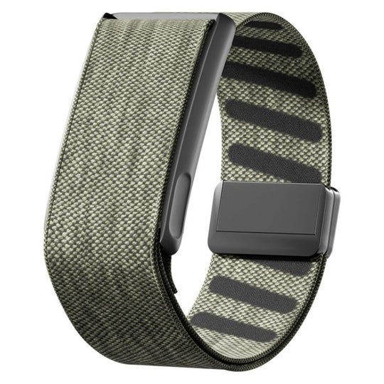 For WHOOP 5.0 Regular Metal Frame Integrated Magnetic Clasp Nylon Watch Band(Grey Green)