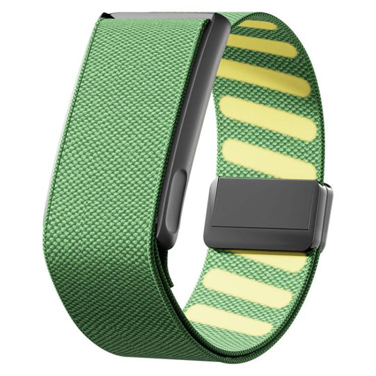 For WHOOP 5.0 Regular Metal Frame Integrated Magnetic Clasp Nylon Watch Band(Lime)