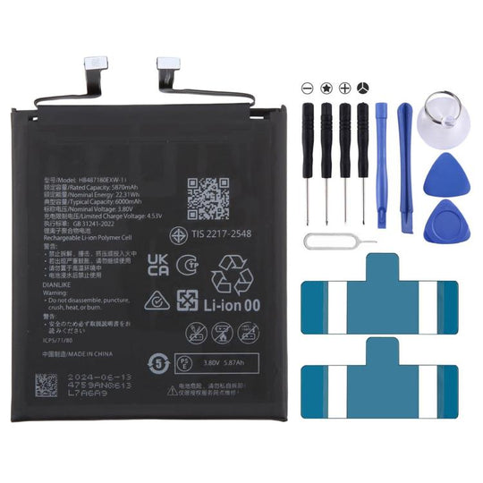 For Huawei Mate 80 Pro Max MUT-AL00 6000mAh HB487180EXW-11 Battery