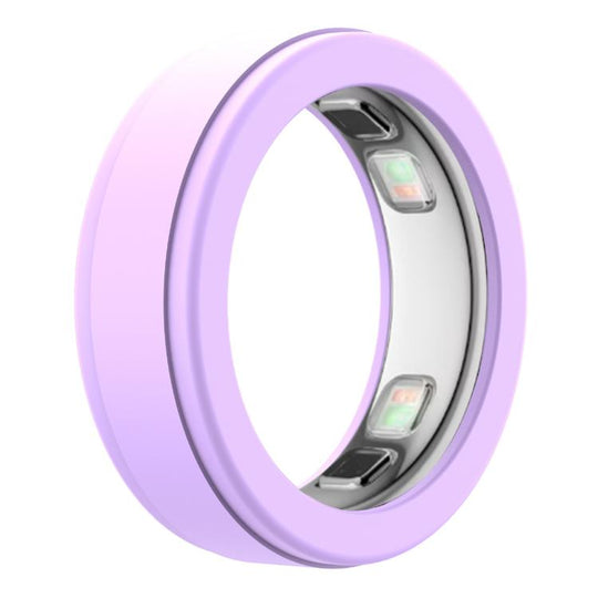 xDfind For Oura Ring5 Smart Ring Silicone Cover, Size:S(Lilac Purple)