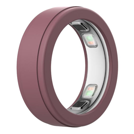 xDfind For Oura Ring5 Smart Ring Silicone Cover, Size:M(Bean-paste Red)