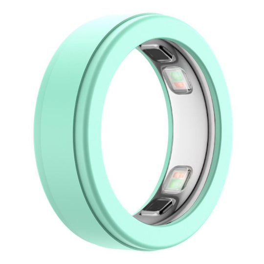 xDfind For Oura Ring5 Smart Ring Silicone Cover, Size:M(Teal)