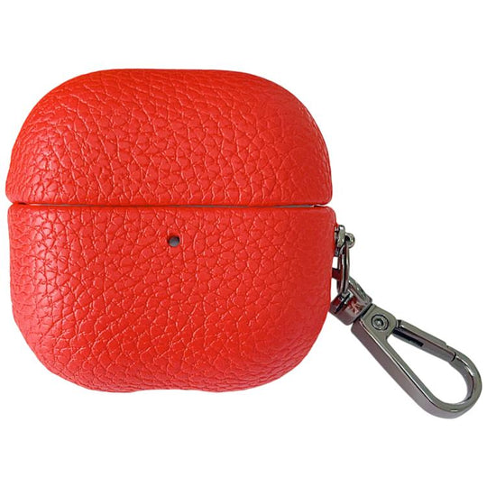 For Huawei FreeClip 2 Litchi Leather Texture Wireless Earphones Case with Hook(Red)