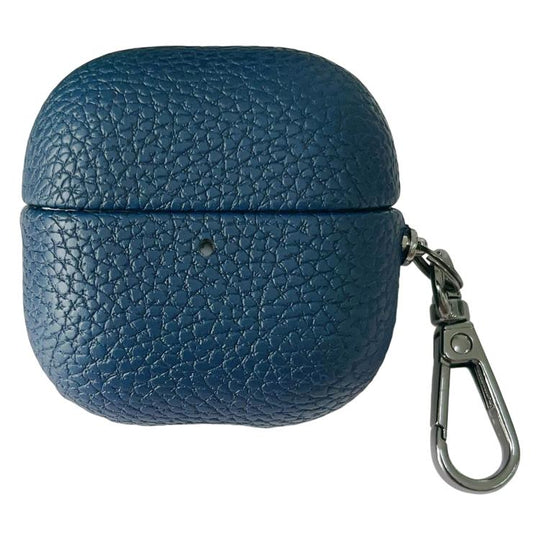 For Huawei FreeClip 2 Litchi Leather Texture Wireless Earphones Case with Hook(Blue)