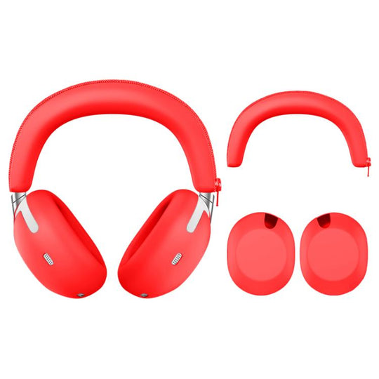 For Sony WH-1000XX Soft Silicone Over-Ear Headset Protective Case(Red)