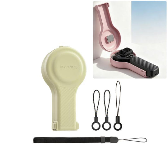 For DJI Osmo Pocket 4P Sunnylife Bulb-Shaped Gimbal Camera Protective Cover Storage Box with Lanyard, Model:OP4-K245 Standard(Creamy Yellow)