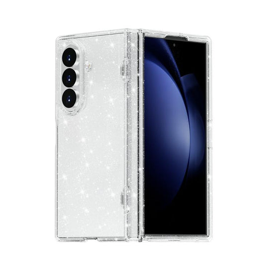 For Galaxy Z Fold8 Ultra 5G Shockproof Terminator Glitter Powder Phone Case(White)