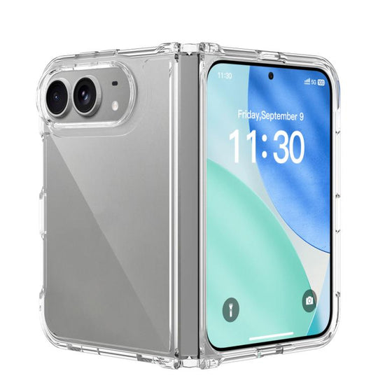 For iPhone Duo Scratch-proof Acrylic 2.0mm Crystal Phone Case