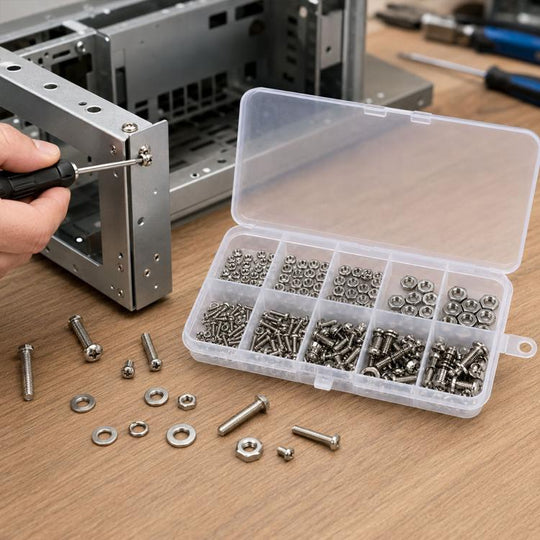 Hexagonal Nuts and Bolts 320PCS / Set, Specification:M2-M5
