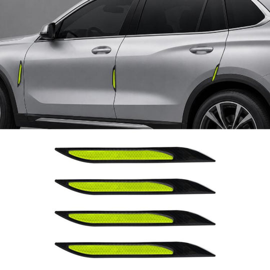 Bonnet Air Flow Vent Fender Sticker for Car Decoration 4 PCS / Set(Green)
