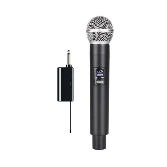 E5 2 in 1 Handheld UHF Wireless Microphone(Black Grey)