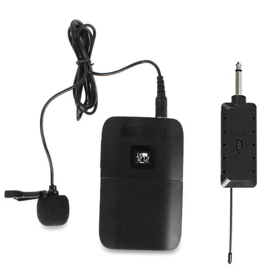 E8 2 in 1 VHF Wireless Dual-Channel Microphone, Style:Lavalier