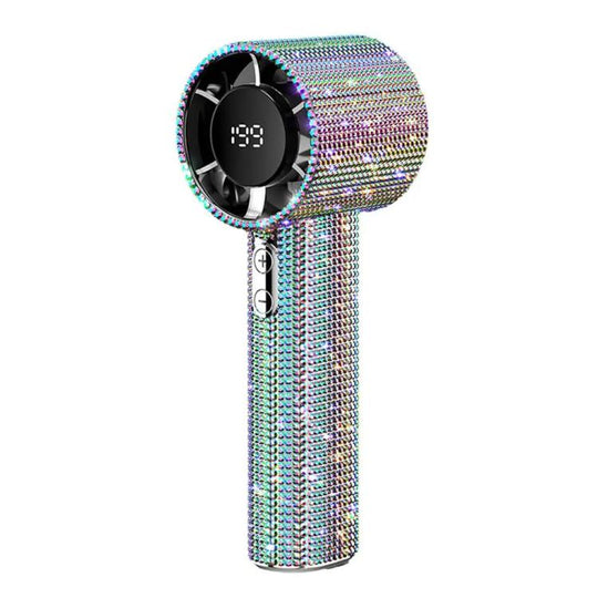 S5 Bling Rhinestone High-speed Handheld Fan(Dazzling Color)
