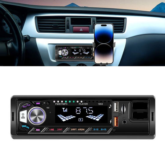 Universal Single-DIN Car MP3 Player with Phone Holder, Type:Standard with 32GB Memory Card