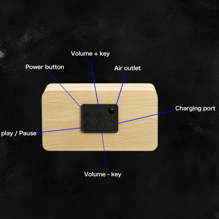 Q2 Double Speaker Wooden Bluetooth Speaker(Walnut) - Desktop Speaker by buy2fix | Online Shopping UK | buy2fix