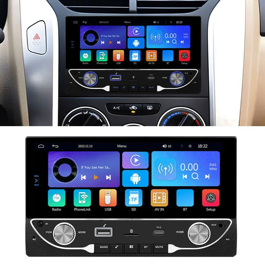 6.86 inch Car Wireless Carplay Dual Spindle MP5 Player, Specification:Standard+Reversing Camera(8268-F133)
