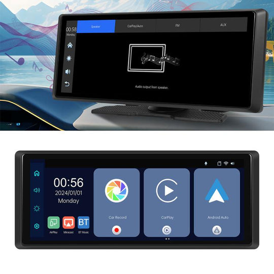 8.1 inch 2K Center CarPlay Auto Car Portable Navigation Screen, Specification:Standard+Reversing Camera
