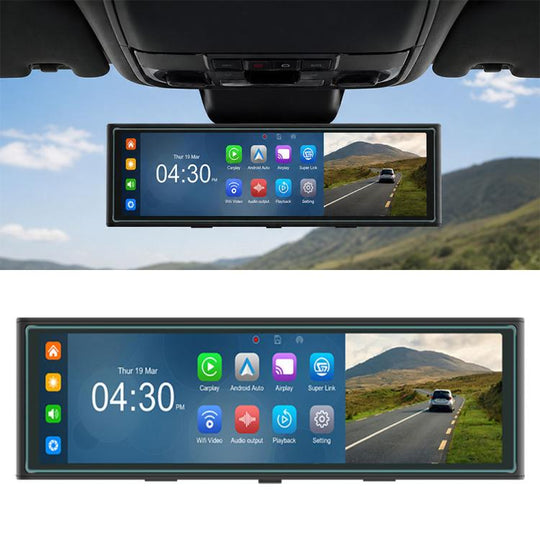 10.99 inch 4K Center CarPlay Auto Car Portable Navigation Screen, Specification:Standard+Reversing Camera