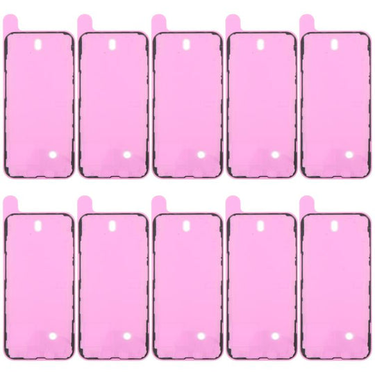 For iPhone 13 10pcs OEM LCD Frame Bezel Waterproof Adhesive Gasket, Airtightness Test Compatible