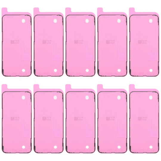 For iPhone 13 Pro Max 10pcs OEM LCD Frame Bezel Waterproof Adhesive Gasket, Airtightness Test Compatible