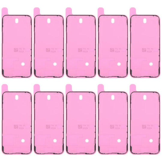 For iPhone 14 Pro 10pcs OEM LCD Frame Bezel Waterproof Adhesive Gasket, Airtightness Test Compatible