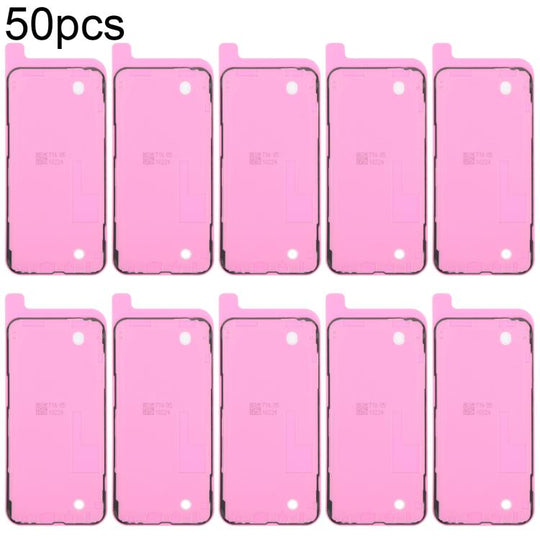 For iPhone 13 Pro Max 50pcs OEM LCD Frame Bezel Waterproof Adhesive Gasket, Airtightness Test Compatible