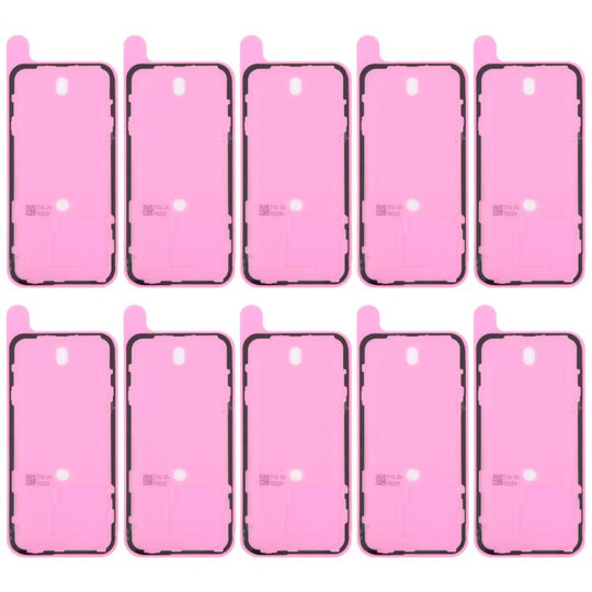 For iPhone 15 Pro 10pcs OEM Back Housing Cover Adhesive, Airtightness Test Compatible