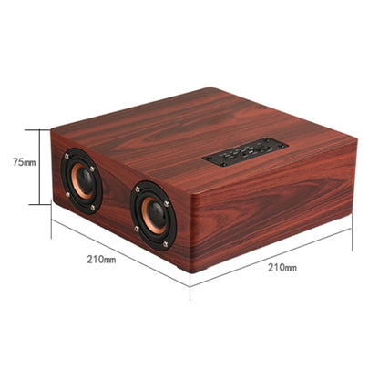 Q5 Wooden Bluetooth Speaker, Support TF Card & 3.5mm AUX(Walnut) - Desktop Speaker by buy2fix | Online Shopping UK | buy2fix